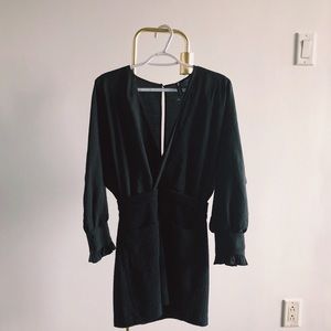Black semi-tweed Zara mini dress